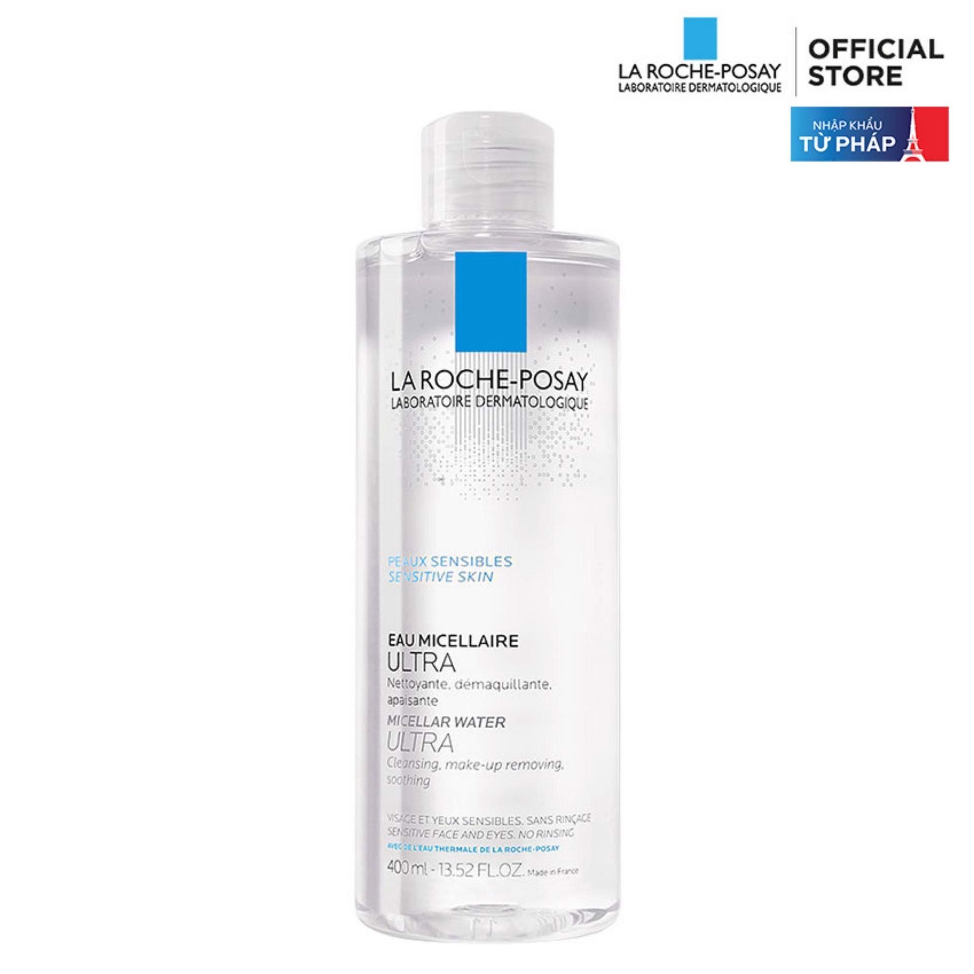 Nước tẩy trang giàu khoáng La Roche-Posay Micellar Water Ultra Sensitive Skin 400ml cho da thường và nhạy cảm