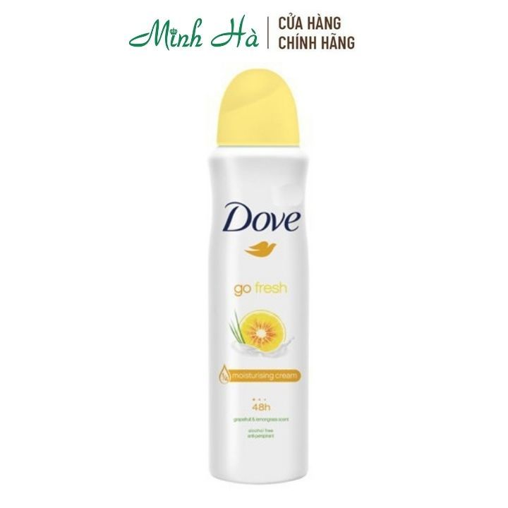 Xịt khử mùi Dove 150ml các loại khử mùi giúp làn da dưới cánh tay trắng mịn màng