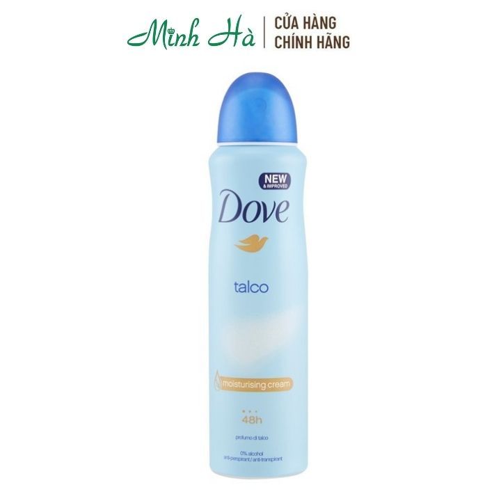 Xịt khử mùi Dove 150ml các loại khử mùi giúp làn da dưới cánh tay trắng mịn màng