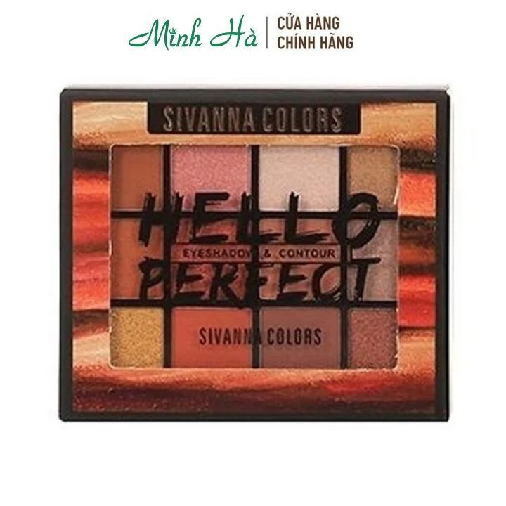 Phấn mắt, tạo khối hai tầng Sivanna Colors Hello Perfect Eyeshadow & Contour HF5016 thiết kế tiện lợi che phủ tốt
