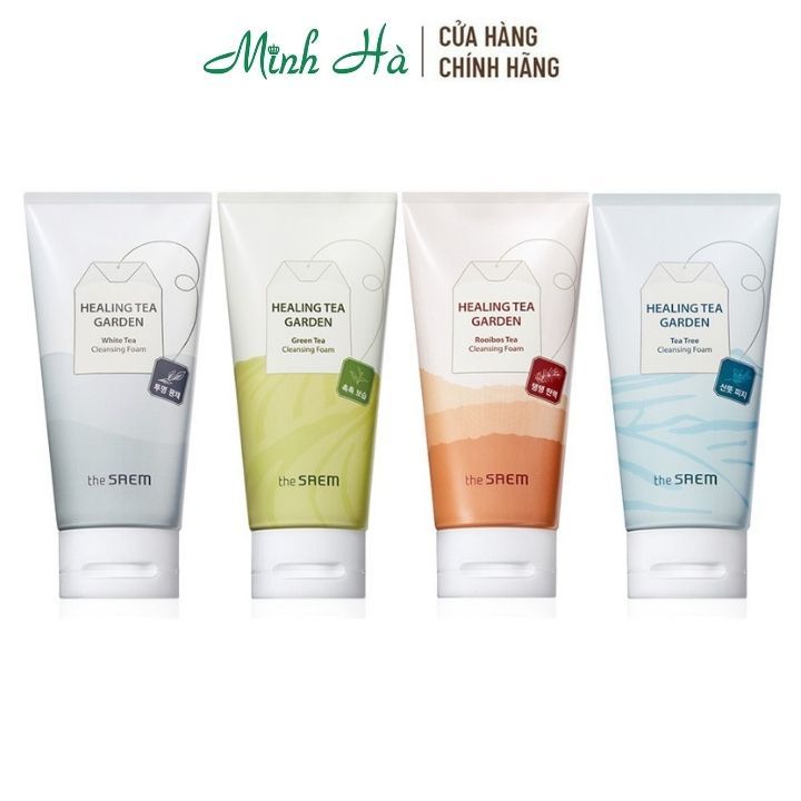 Sữa rửa mặt The Saem Healing Tea Garden Cleansing Foam 150ml sáng da, mềm mịn và săn chắc
