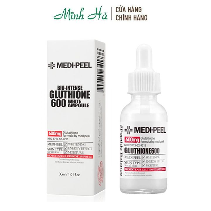 Tinh chất trắng da Medipeel Glutathione White Ampoule 30ml giúp làm mờ thâm hỗ trợ trắng da