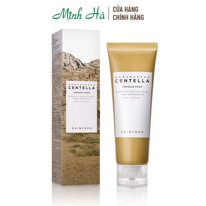 Sữa rửa mặt tạo bọt Madagascar Skin1004 Ampoule Foam 125ml làm dịu và sạch da