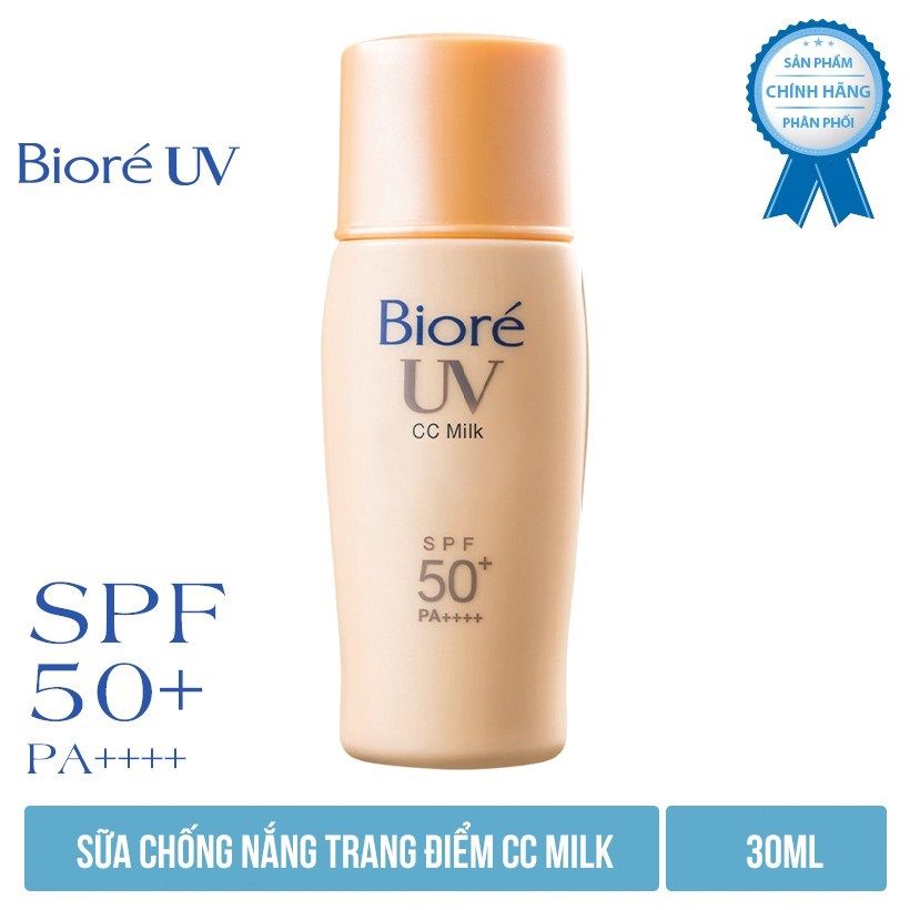 Sữa chống nắng Biore UV SPF50+/PA+++ 30/40ml thấm nhanh kết cấu nhẹ không nhờn rít