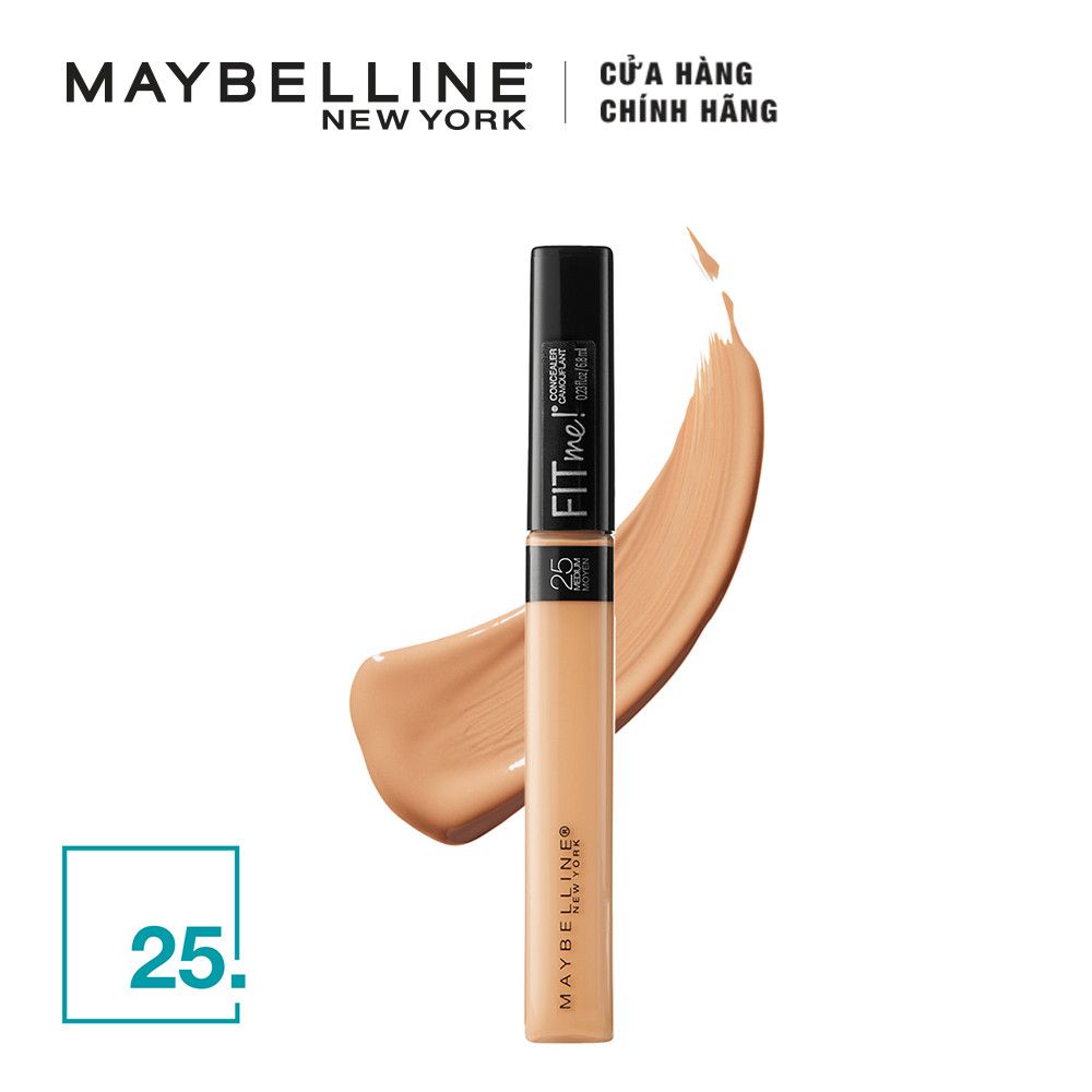 Kem che khuyết điểm Maybelline Fit Me Concearler 6.8ml mỏng mịn, dễ dàng tán đều và bám vào da