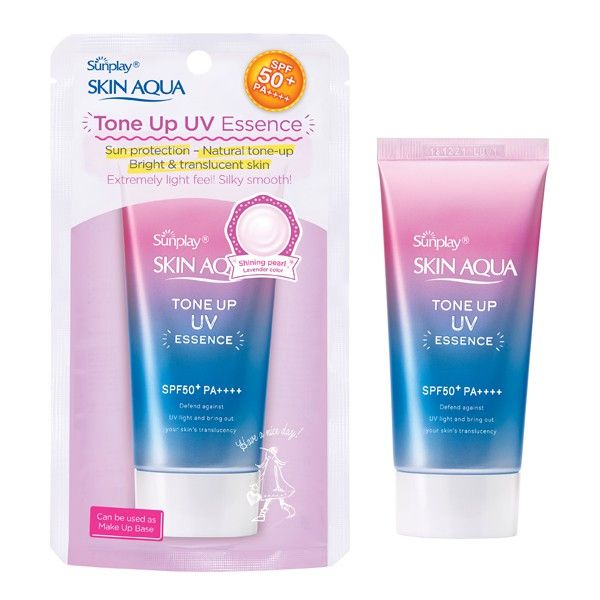 Kem chống nắng Skin Aqua Tone Up UV Essence/Milk SPF50+ PA++++ 50g bản nội địa Nhật và sản xuất tại Việt Nam