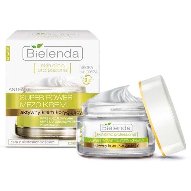 Kem dưỡng chống lão hóa Bielenda Super Power Mezo Cream Correcting Face 50ml dành cho da dầu