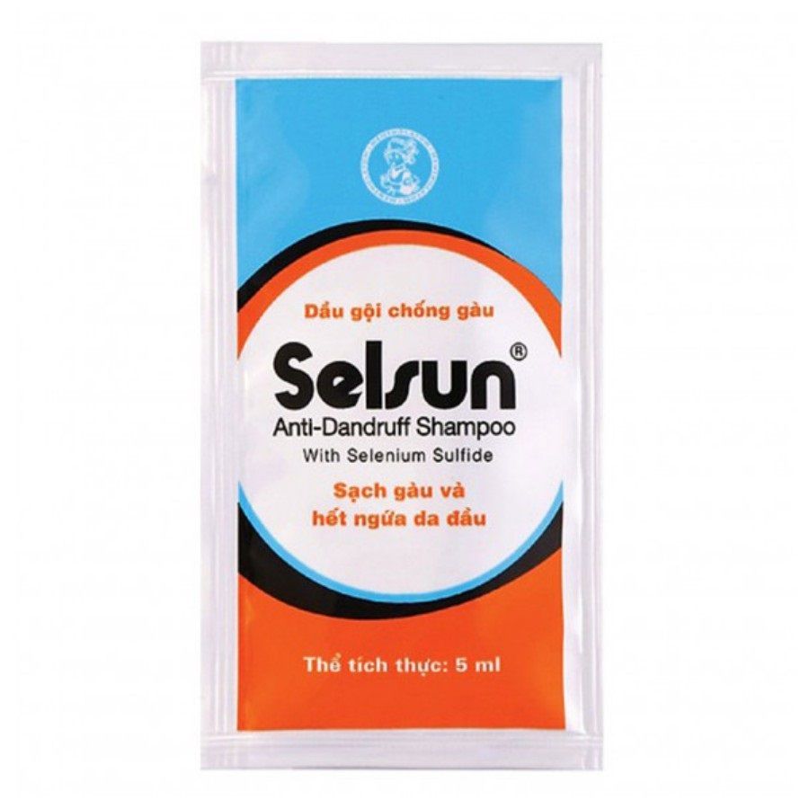 Dầu gội Selsun Anti-Dandruff Shampoo gói dùng thử 5ml sạch gàu và hết ngứa da đầu