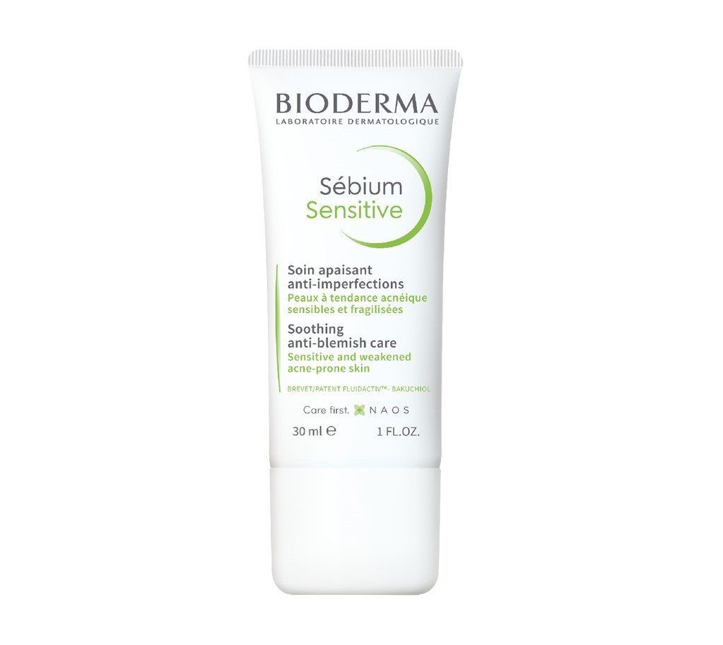 Kem dưỡng ẩm Bioderma Sebium Sensitive Soothing Anti-Blemish Care 30ml dành cho da mụn, nhạy cảm