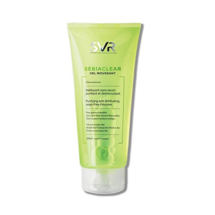 Gel rửa mặt SVR Sebiaclear + Physiopure Gelee + Topialyse Lavant 400ml giúp làm sạch sâu, kiểm soát dầu và ngăn mụn