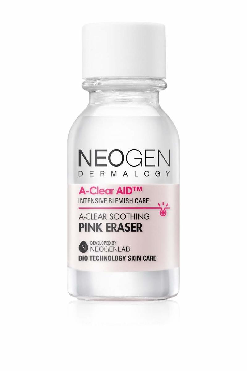 Tinh chất chấm mụn Neogen Dermalogy A-Clear AID Soothing Pink Eraser 15ml giúp giảm mụn, mờ thâm
