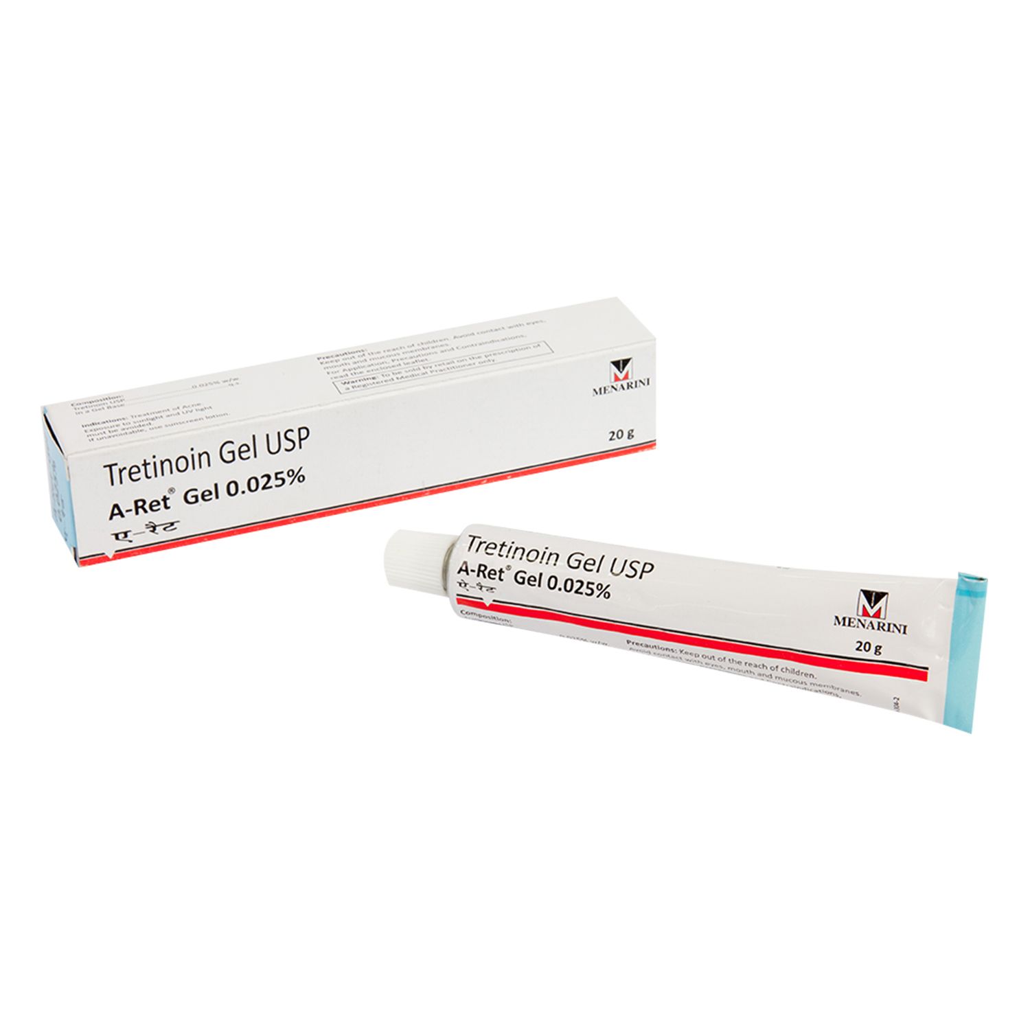 Gel giảm mụn Menarini Tretinoin USP 20g làm sạch mụn, ngừa thâm, tái tạo da vượt trội