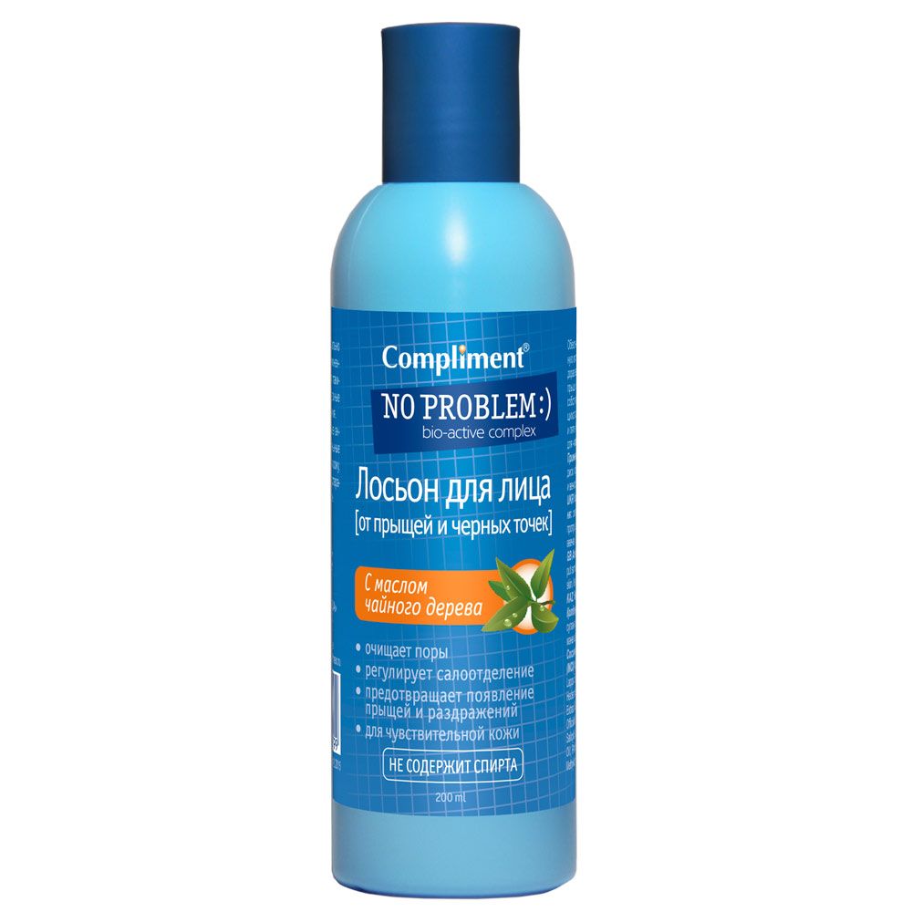 Nước hoa hồng Compliment No Problem 200ml giúp làm sạch da và giảm mụn