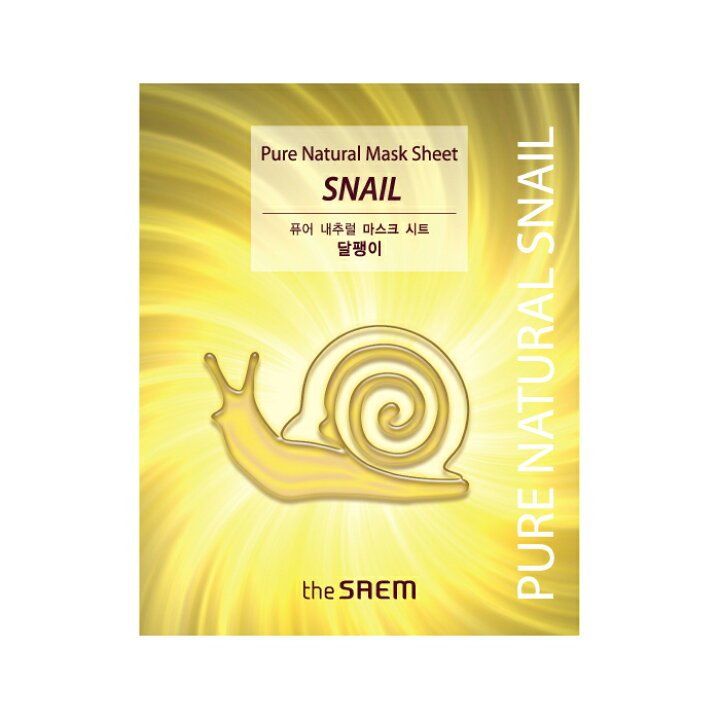 Mặt nạ The Saem Pure Natural Mask Sheet Snail 20ml dưỡng ẩm da hiệu quả