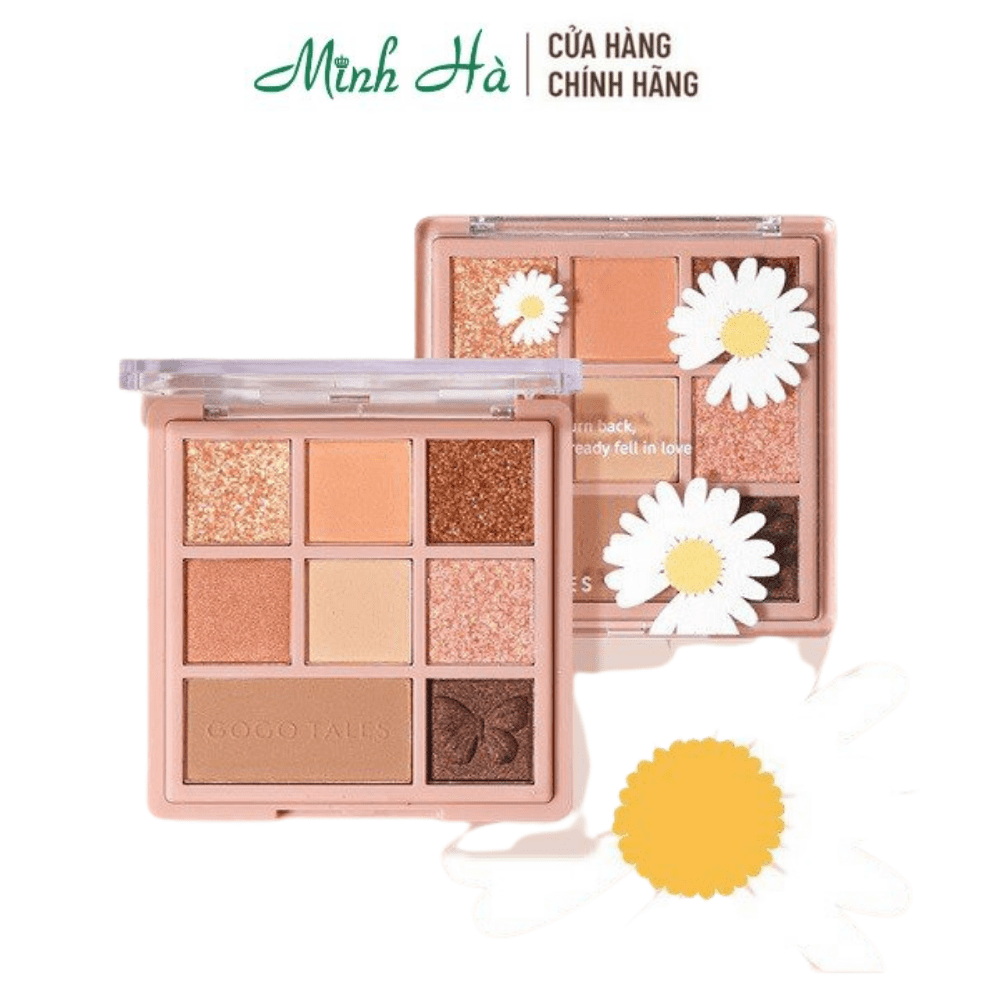 Phấn mắt 8 ô GoGo Tales hoa cúc 12.5g #801 giúp đôi mắt tỏa sáng ở mọi góc độ