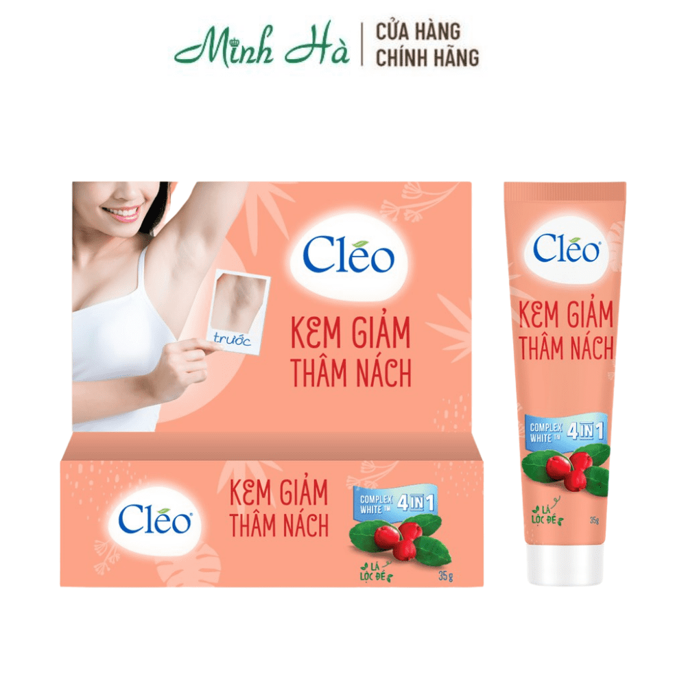 Kem giảm thâm nách và khử mùi Cleo 4in1/6in1 35g dưỡng da sáng mịn