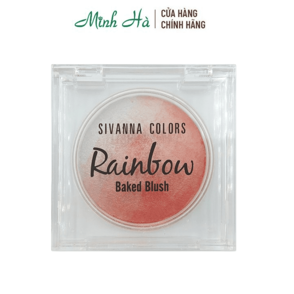 Phấn má Sivanna Color Rainbow Baked Blush HF370 12g giúp đôi má ửng hồng tự nhiên, tràn đầy sức sống