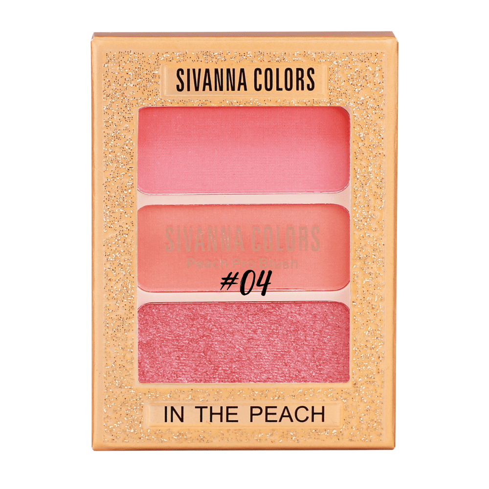 Má hồng Sivanna Colors Peach Pro Blush HF6030 4g vừa makeup cho cả má và mắt vô cùng tiện lợi