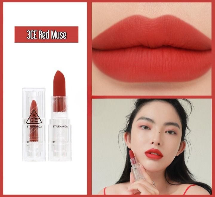 Son 3CE Soft Matte Lipstick 3.5g mềm, lì và nhẹ môi