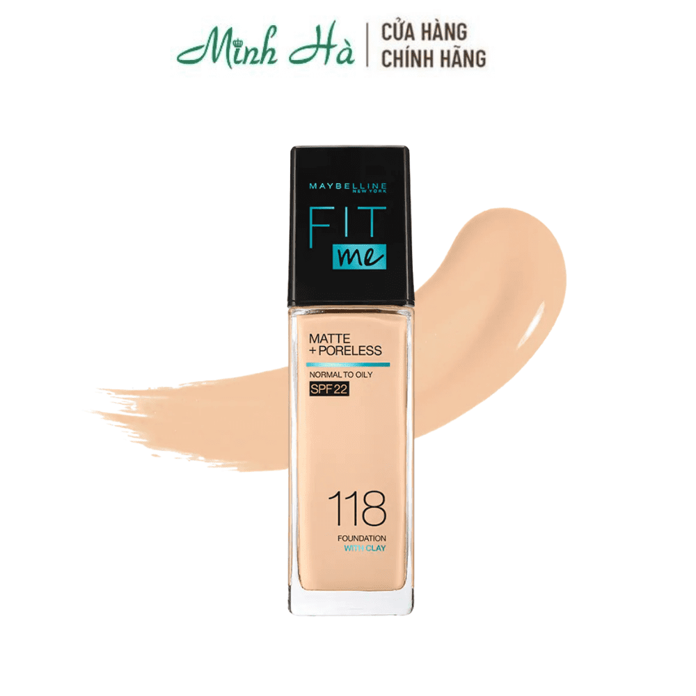 Kem nền Maybelline Fit Me Matte Poreless Foundation 30ml kiềm dầu che phủ cho da