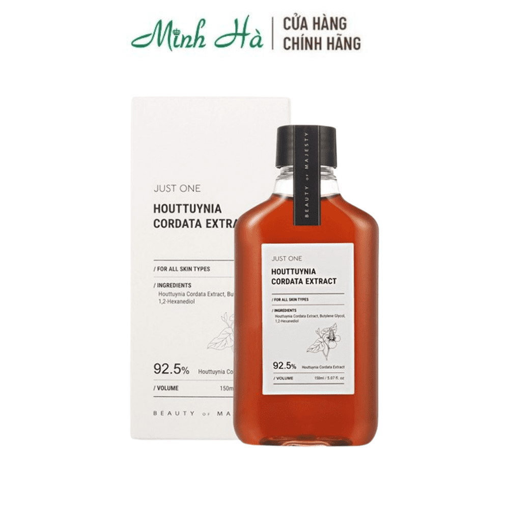 Nước hoa hồng Bom Just One Houttuynia Cordata Extract 150ml cấp ẩm, dành cho da dầu mụn