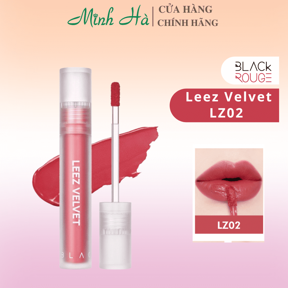 Son Black Rouge Leez Velvet Tint 4g chất son mềm mại, xốp mịn