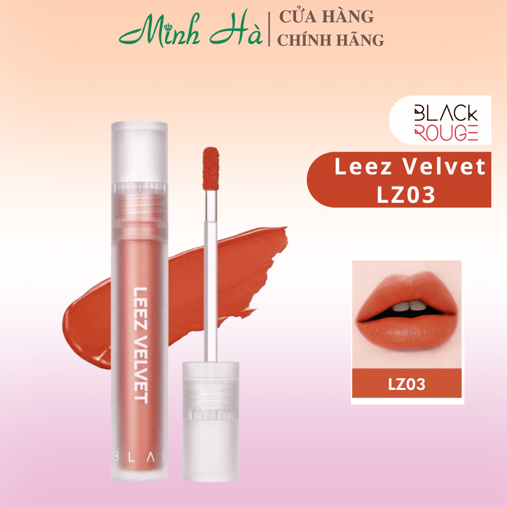 Son Black Rouge Leez Velvet Tint 4g chất son mềm mại, xốp mịn