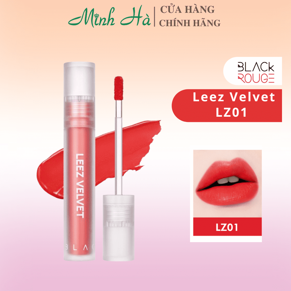 Son Black Rouge Leez Velvet Tint 4g chất son mềm mại, xốp mịn