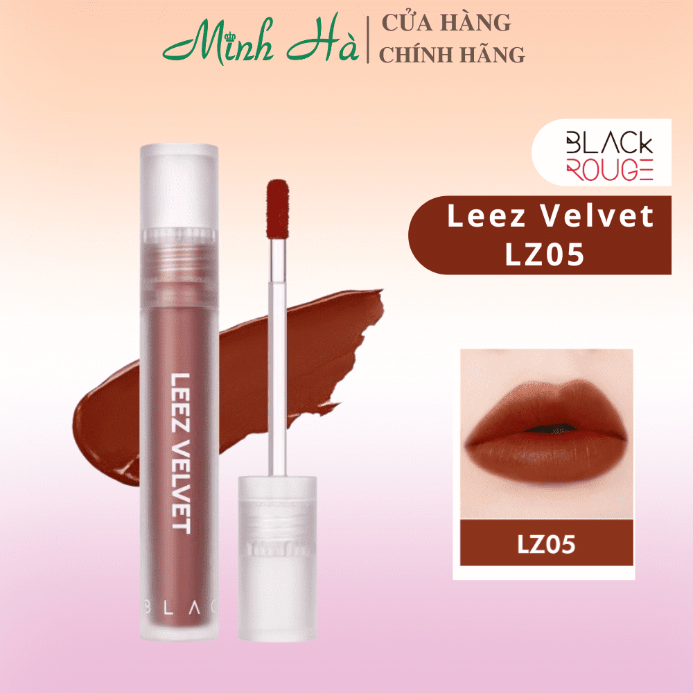 Son Black Rouge Leez Velvet Tint 4g chất son mềm mại, xốp mịn