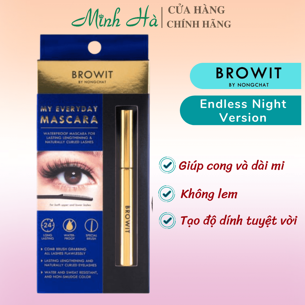 Mascara Browit By Nongchat My Everyday Mascara 5.5g cho đôi mi cong vút lâu trôi