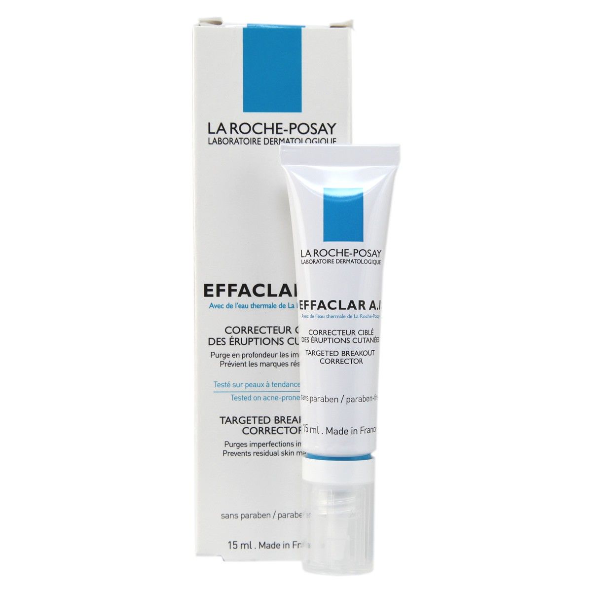 Kem giảm mụn La Roche-Posay Effaclar Duo+ 15/40ml giúp giảm vết thâm và mụn tái phát