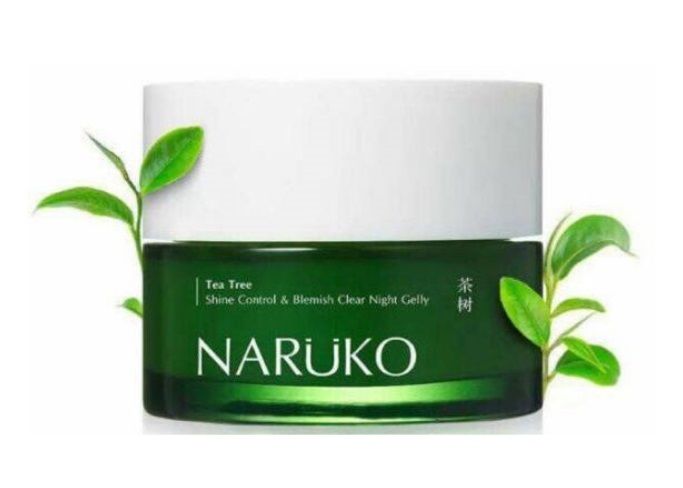 Mặt nạ ngủ Naruko Tea Tree Shine Control Blemish Clear Night Gelly 80g cấp ẩm chuyên sâu