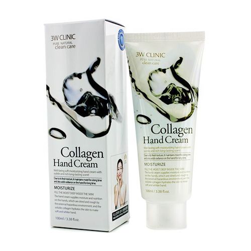 Kem dưỡng da tay 3W Clinic Moisturizing Hand Cream 100ml nuôi dưỡng da ẩm mượt, căng mịn và trắng sáng