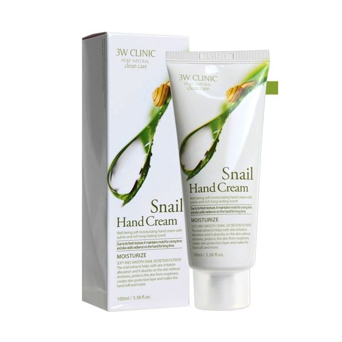Kem dưỡng da tay 3W Clinic Moisturizing Hand Cream 100ml nuôi dưỡng da ẩm mượt, căng mịn và trắng sáng