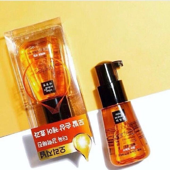 Tinh dầu dưỡng tóc Mise En Scene Perfect Serum Golden Morocco Argan Oil 80ml phục hồi tóc hư tổn