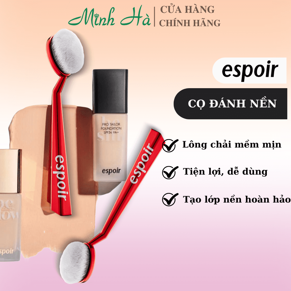 Cọ đánh nền ESPOIR Super Soft Face Brush 15g siêu mịn cho lớp nền tự nhiên