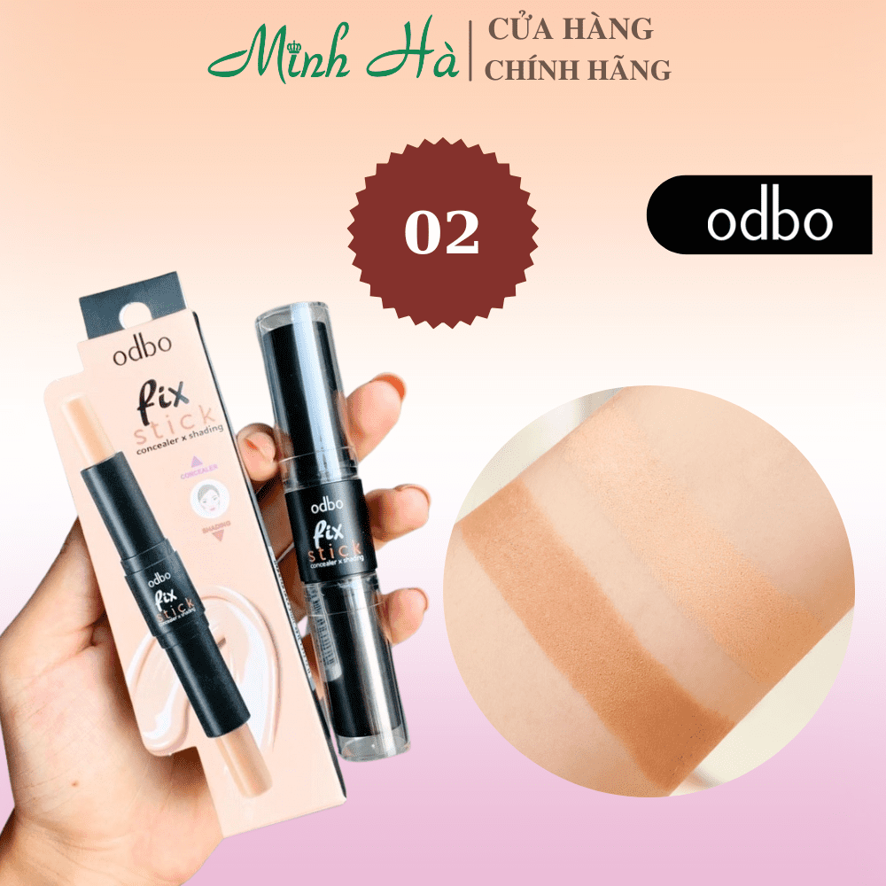 Bút tạo khối 2 đầu Odbo Fix Stick OD450 6g giúp che khuyết điểm và tạo khối
