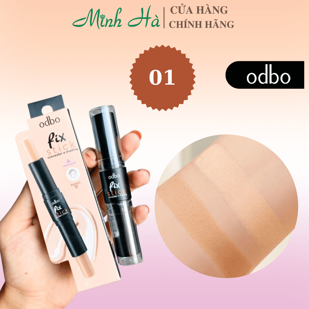 Bút tạo khối 2 đầu Odbo Fix Stick OD450 6g giúp che khuyết điểm và tạo khối