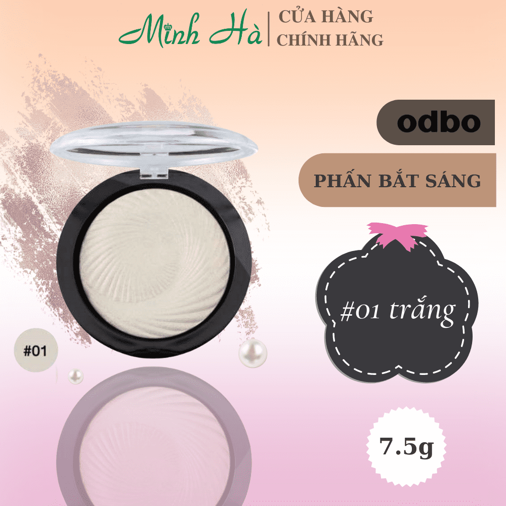 Phấn bắt sáng Odbo Vivid Baked Highlighter OD106 7.5g tạo điểm nhấn cho gương mặt