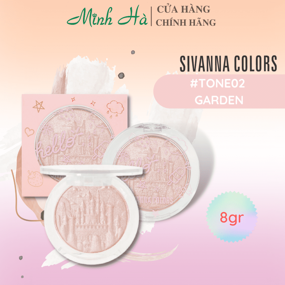 Phấn bắt sáng Sivanna Colors Dream Castle Highlighter HF5080 8g tạo điểm nhấn thu hút ánh nhìn