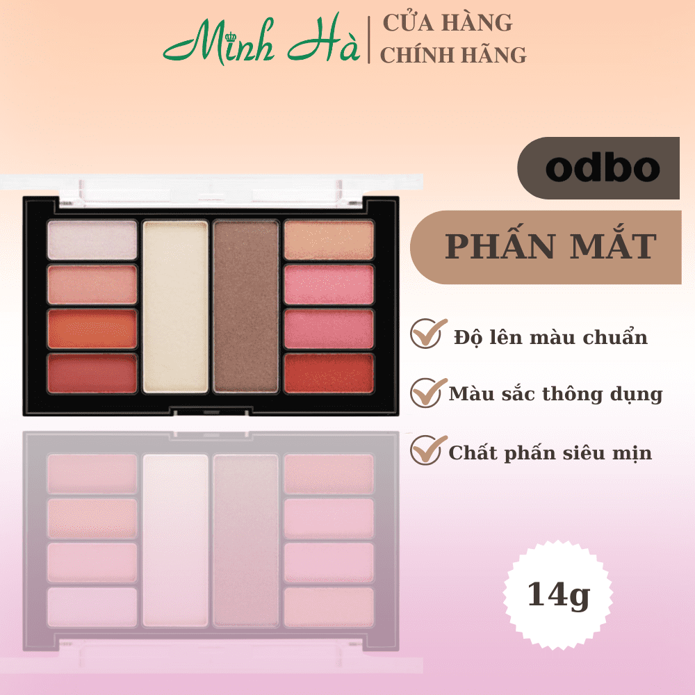 Phấn mắt Odbo City Girlfriend OD1031 tone 01 14g tạo điểm nhấn và chiều sâu cho mắt