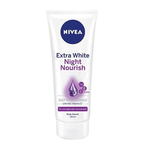 Sữa dưỡng thể ban đêm Nivea Extra White Night Nourish 350ml làm sáng và săn chắc da