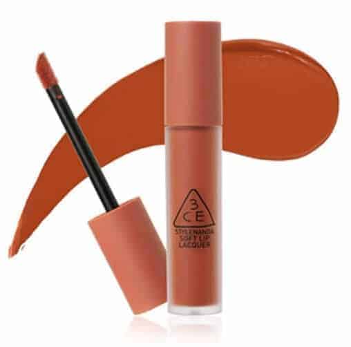 Son kem lì 3CE Soft Lip Lacquer 4g không kén da, lâu trôi