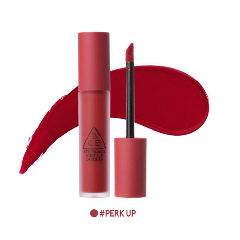 Son kem lì 3CE Soft Lip Lacquer 4g không kén da, lâu trôi