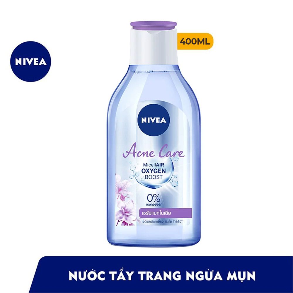 Nước tẩy trang Nivea MicellAIR Oxygen Boost 200ml giúp làm sạch sâu bề mặt da