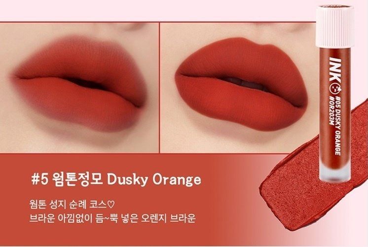 Son kem lì Ink Velvet Peripera 4g lên môi mượt bền màu