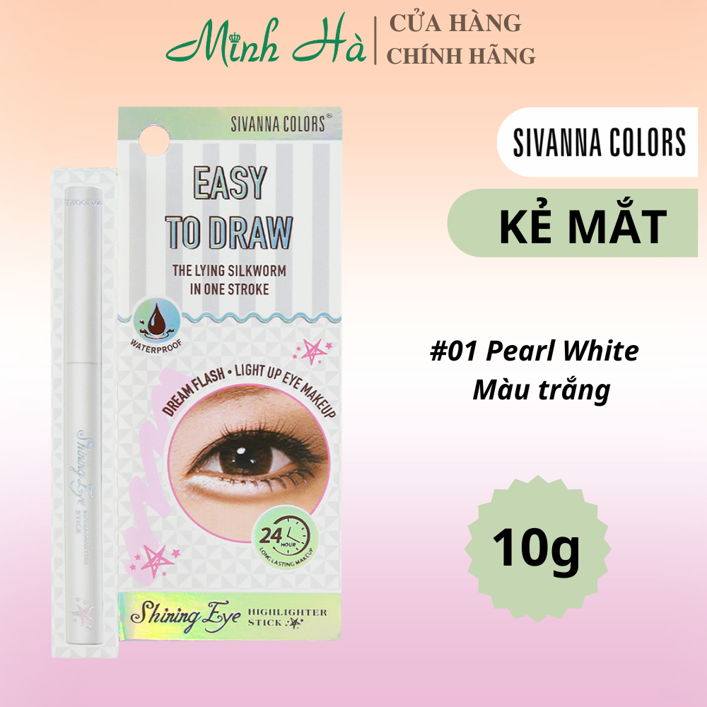 Kẻ mắt Sivanna Colors HF928 10g giúp bắt sáng, tạo nhũ mắt