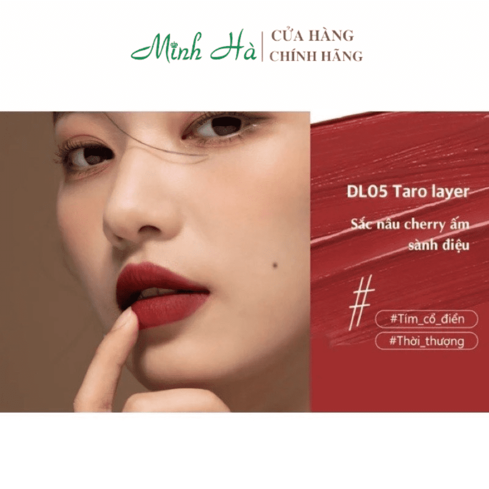 Son kem lì Black Rouge Double Layer Over Velvet 4g lớp finish lỳ căng bóng và ấm mượt