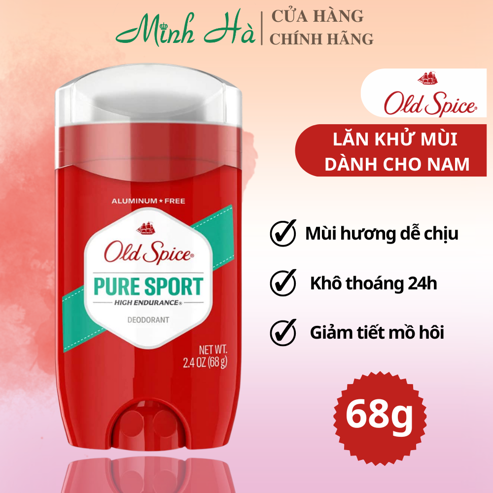 Lăn khử mùi dạng sáp Old Spice 85g khử mùi, giảm tiết mồ hôi, khô thoáng suốt 24h