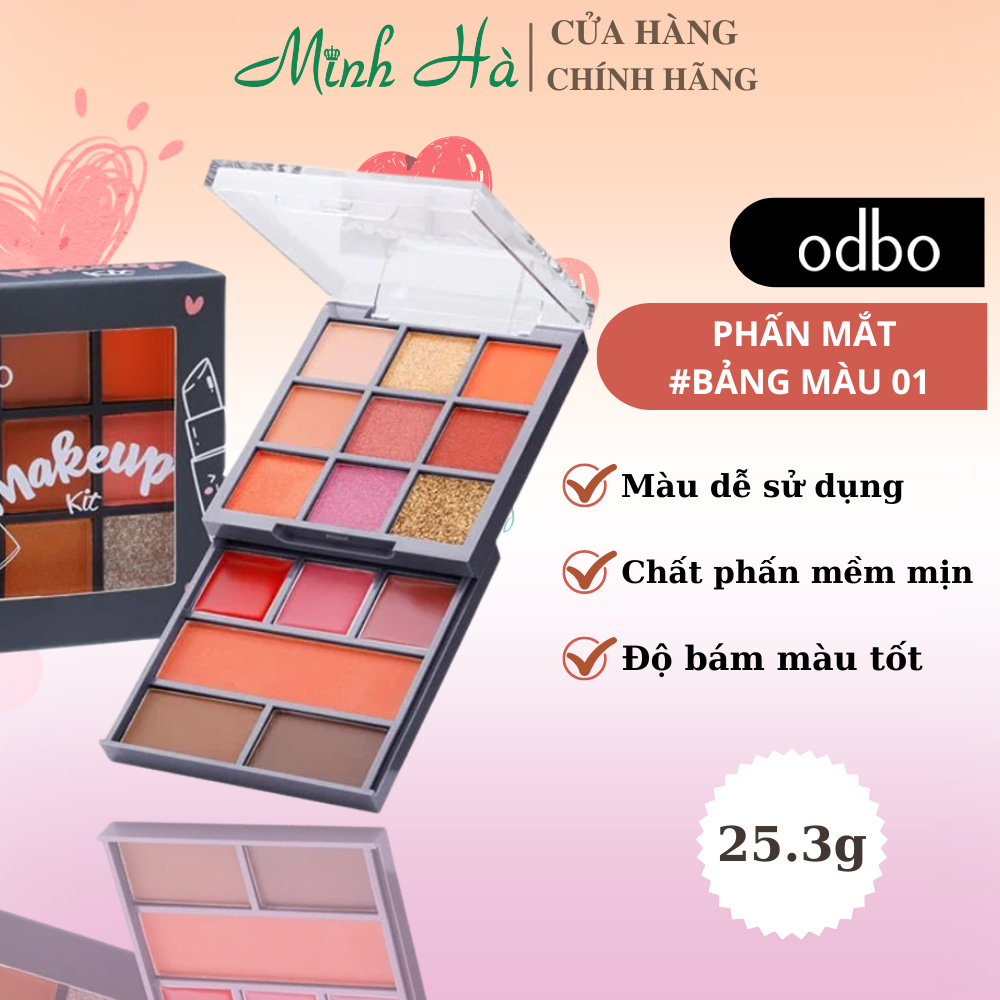 Phấn mắt Odbo OD1037 25.3g dễ thoa và tán đều